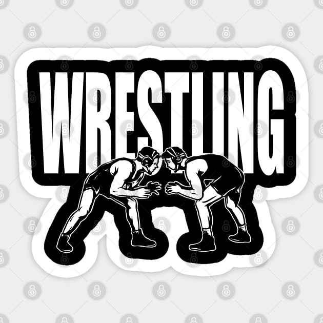 Wrestling - Wrestlers Sticker by Kudostees